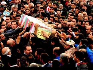 استقبال و وداع مردم شهید پرور گرگان با شهید سید مهدی حسینی