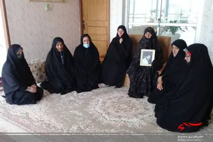 دیدار جهادگران پایگاه حجاب دامغان با خانواده شهدا