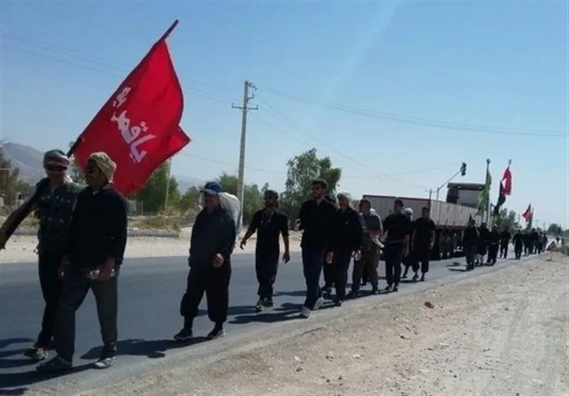 پیاده‌روی زائران اربعین از کنگان تا کربلا آغاز شد