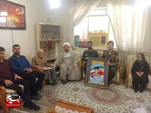 دیدار خانواده شهید دانشجو به مناسبت روز دانشجو در مسجدسلیمان
