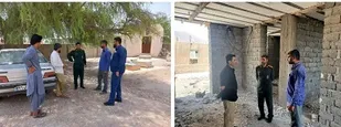 بازدید  فرمانده ناحیه سپاه بندر خمیر از روند پیشرفت پروژه های درحال اجرای قرارگاه جوادالائمه محله پل اسلام آباد