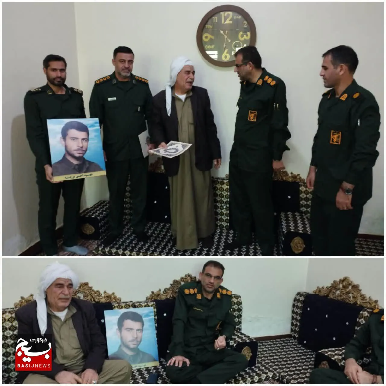 دیدار با خانواده شهید دفاع مقدس در شهرستان کارون
