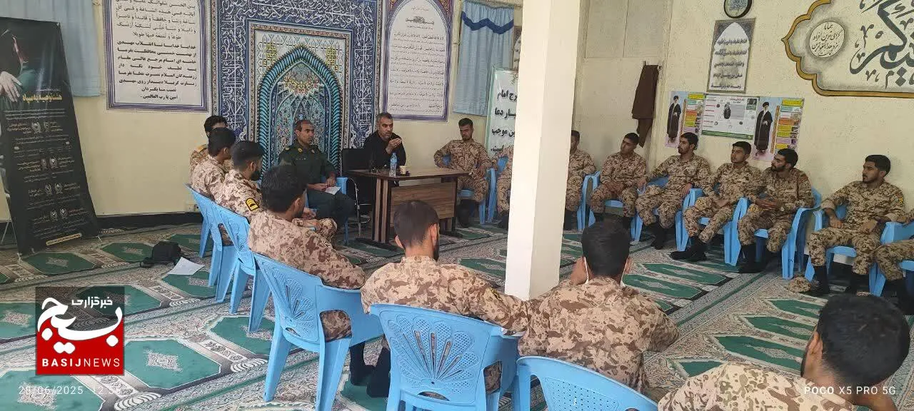 برگزاری جلسه اخوت برای کارکنان وظیفه یگان امنیتی حیدرکرار علیه السلام