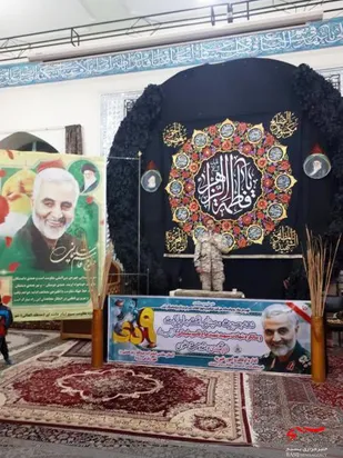 مراسم دومین سالگرد شهادت سپهبد شهید حاج قاسم سلیمانی در رزوه