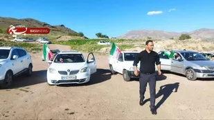رژه خودرویی اهالی روستای زرجه&zwnj;بستان آبیک برگزار شد