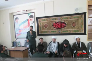 دیدار پاسداران و بسیجیان بهار با امام جمعه این شهر