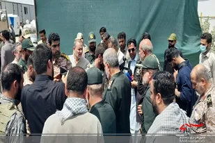 بازدید فرمانده نیروی&zwnj;زمینی سپاه از بیمارستان صحرایی شهیدمیرحسینی در مرز ریمدان