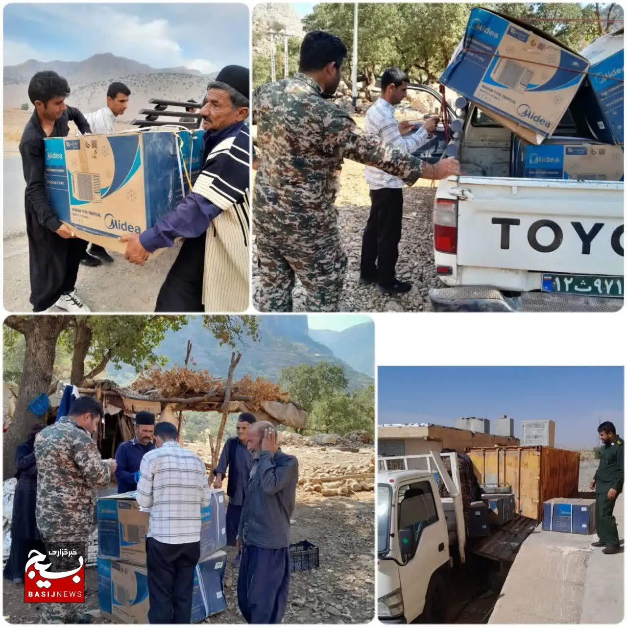 اهدا ۵۵ دستگاه کولر گازی به مناطق محروم شهرستان اندیکا