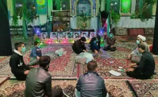 بسته بندی ماسک در پایگاه بسیج مقداد روستای کهرت