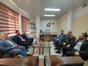 دیدار فرماندار و اعضاء شورای تامین و جمعی از مسئولین رامیان با فرمانده سپاه این شهرستان