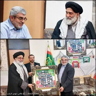 تجلیل از فرمانده قرارگاه حضرت زینب(س) در سوریه و فرمانده ارشد نیروی قدس
