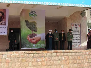 مراسم توزیع ۴ هزار اصله نهال مثمر در سپاه ناحیه مقاومت بسیج بینالود برگزار شد