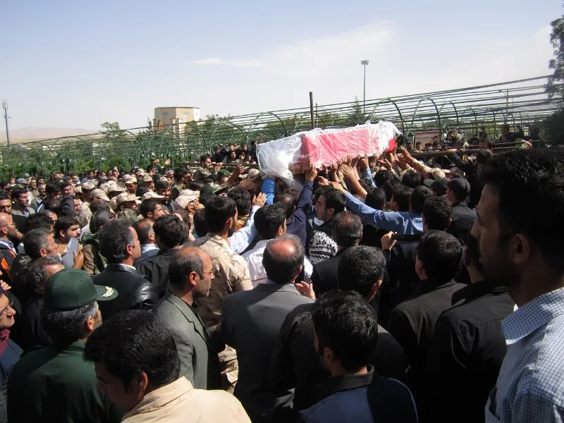 پیکر مطهر شهید «زارع الوانی» در گلزار شهدای همدان آرام گرفت