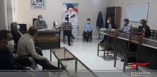 جلسه هماهنگی بخشدار مرکزی اسدآباد با اعضای شوراهای اسلامی روستاهای مزرعه بید و جنت آباد