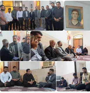 دیدار با خانواده شهید دانشجو