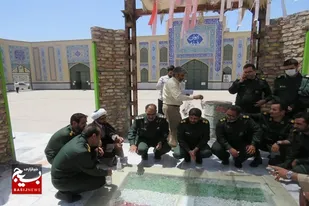 برگزاری آئین غبارروبی مزار شهید گمنام مصلی المهدی زابل