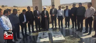 لالی برمدارشهدا/مدیران وکارکنان بسیجی پای عهد خود با شهیدان ایستادند