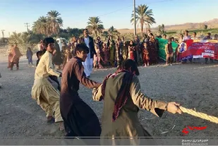 برگزاری بازیهای بومی و محلی در روستای میدان بخش بم پشت سراوان