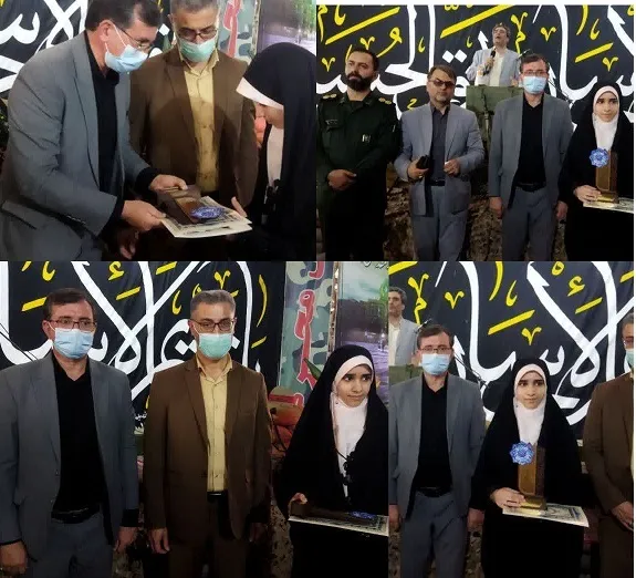 تجلیل از خواهر بسیجی میناخانی مقام برتر قرآنی شهرستان ملارد
