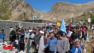 خروش مردم شهرها و روستاهای اردل در روز قدس