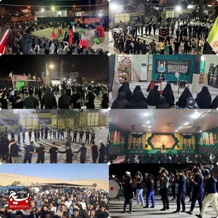 برپایی خیمه عزای امام حسین در ایذه در دهه اول محرم الحرام