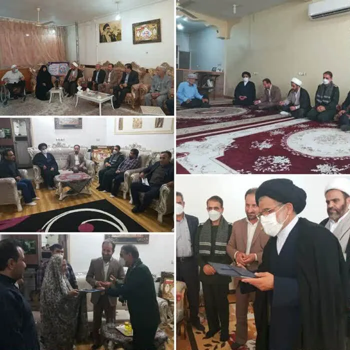 دیدار فرمانده سپاه ناحیه دهلران با خانواده شهیدان مومنی،غلامی و جابری