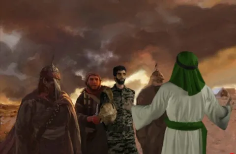 انیمیشن وصال شهید حججی و امام حسین علیه السلام