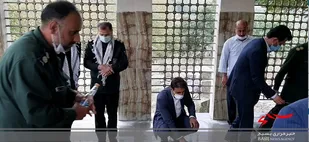 افتتاح یادمان شهدای روستای گلورد بزرگ با حضور فرمانده سپاه کربلا