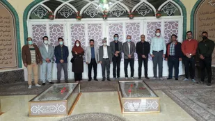 تجدید میثاق کارکنان اداره ورزش و جوانان شهرستان شاهرود با شهدا+ تصاویر