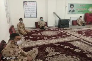 جلسه اخوت سربازان در سپاه قهاوند