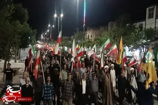تداوم شب&zwnj;های ایستادگی فامنین در حمایت از رهبری و نیروهای مسلح