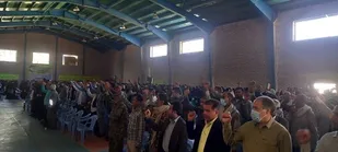 شکوه حضور بسیجیان در سالروز تشکیل بسیج در منوجان