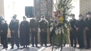 تشییع پیکر مطهر شهید عوضعلی اسدی در شهرستان قدس