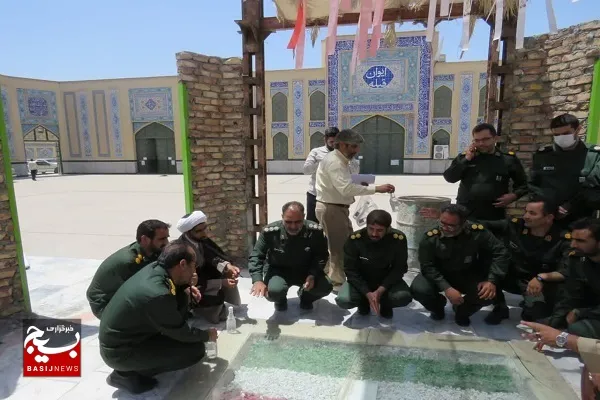 برگزاری آئین غبارروبی مزار شهید گمنام مصلی المهدی زابل
