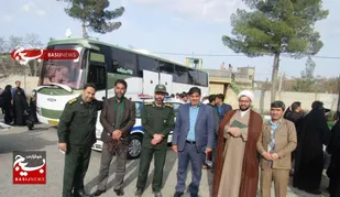 اعزام و بدرقه ١٠٠ زائر کاروان راهیان نور شهرستان چناران