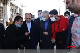 بازدید وزیر ورزش از  ورزشگاه چند منظوره جویبار