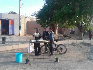 برپایی جشن میلاد امام عصر (عج) در روستای میان آباد بسطام