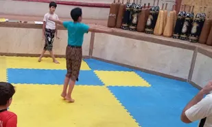 آموزش ورزش زورخانه ایی در پایگاه بسیج محمد رسول الله(ص) برگزار شد
