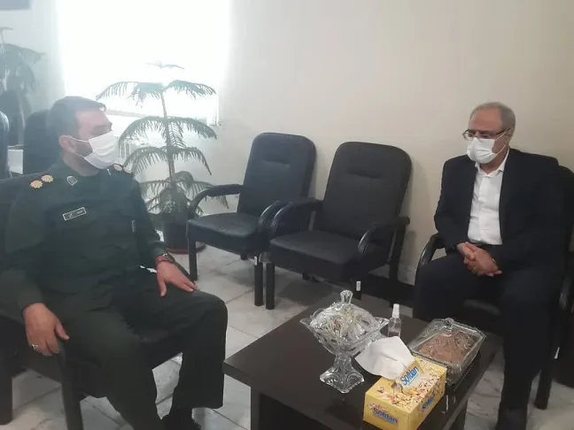 دیدار فرمانده سپاه پیشوا با رئیس دادگستری و دادستان این شهرستان