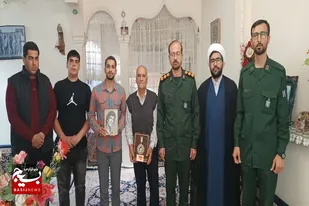 دیدار بسیجیان پایگاه&zwnj;های بلال حبشی و شهید اکبری ملایر با خانواده شهیدان