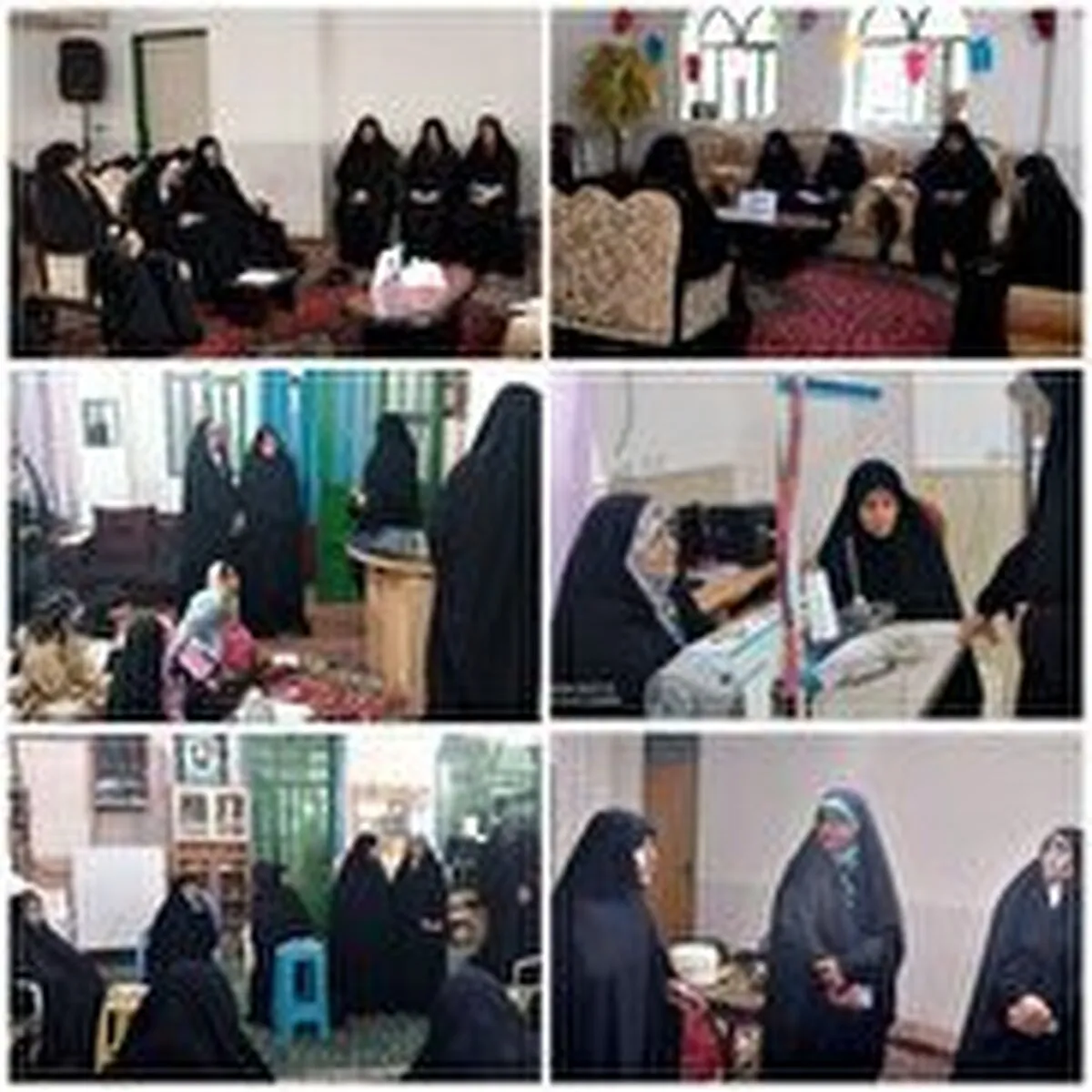 سرکشی فرمانده حوزه بسیج فاطمه(س) سمنان از کارگاه خیاطی الزهرا