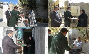 دیدار مسئولان سپاه فتح با خانواده شهدا به مناسبت هفته بسیج