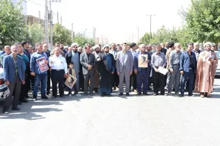 راهپیمایی مردم شهرستان خانمیرزا در محکومیت جنایات رژیم صهیونیستی