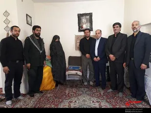 دیدار بسیجیان امور برق همدان با خانواده شهید &laquo;محمدرضا پیری&raquo;