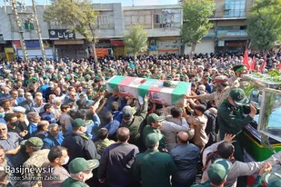 پیکر مطهر شهید &laquo;علی نظری&raquo; در ملایر تشییع شد
