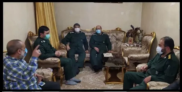دیدار فرماندهان ومسئولان سپاه سیدالشهدا با خانواده شهیدان فاتحی و شوری در شهرری