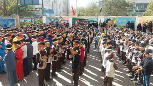مراسم عزادارای سه ساله حسینی در آموزشگاه آیت الله طالقانی شاهرود+ تصاویر