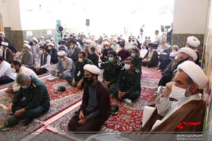 تجمع بزرگ حوزویان کاشمر در محکومیت اخیر جنایات استکبار