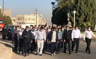 پیاده روی همگانی در پیشوا به مناسبت روز تربیت بدنی