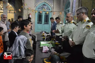 دیدار مردمی فرمانده  انتظامی شهرستان ری در مسجد افضلیه شهرری